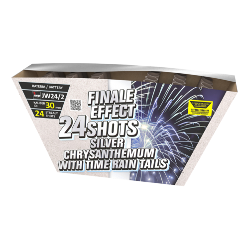 FINALE EFFECT: SILVER CHRYSANTHEMUM WITH TIME RAIN TAILS - Image 1