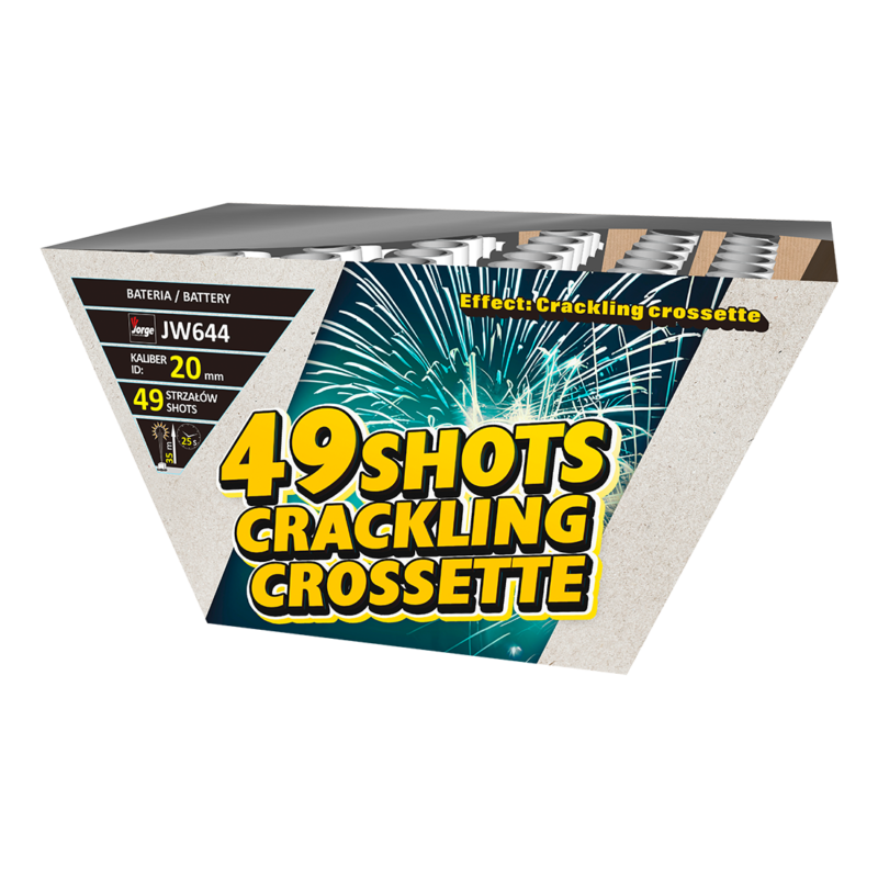 49 SHOTS CRACKLING CROSSETTE