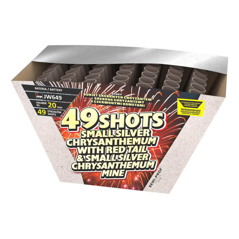 49 SHOTS SILVER CHRYSANTHEMUM