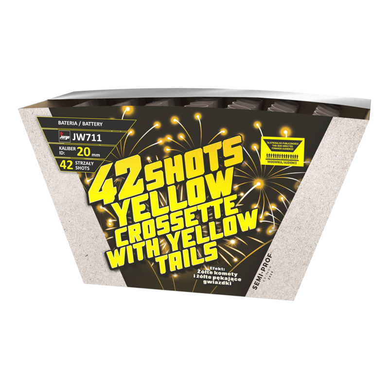 YELLOW CROSSETTE WITH YELLOW TAILS