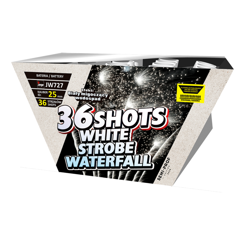 WHITE STROBE WATERFALL