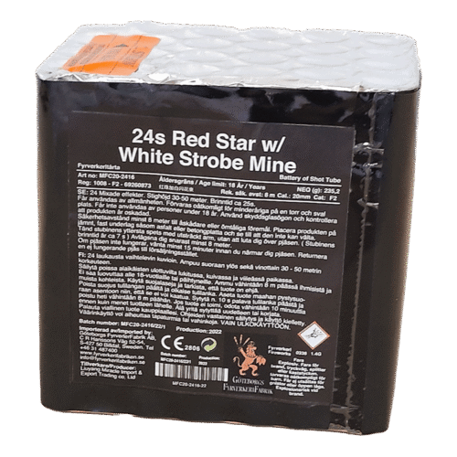 24s RED STAR w/ WHITE STROBE MINE - Image 1