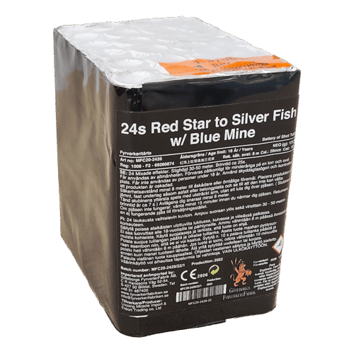 24s RED STAR to SILVER FISH w/ BLUE MINE - Image 1